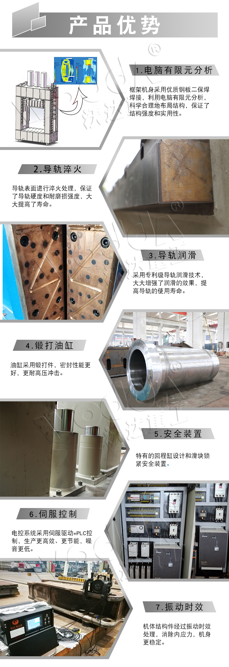 新能源汽車動力池外殼拉伸液壓機細節圖